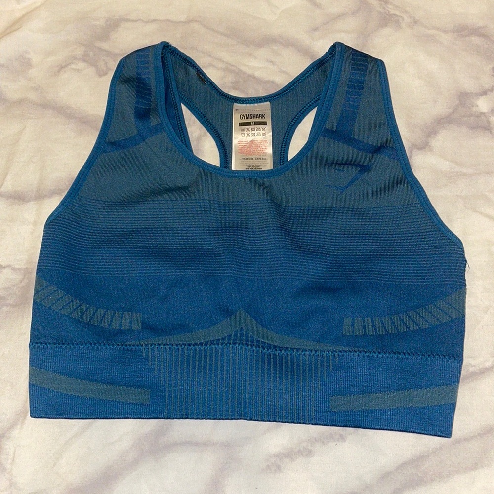 Blue Gymshark Sports Bra